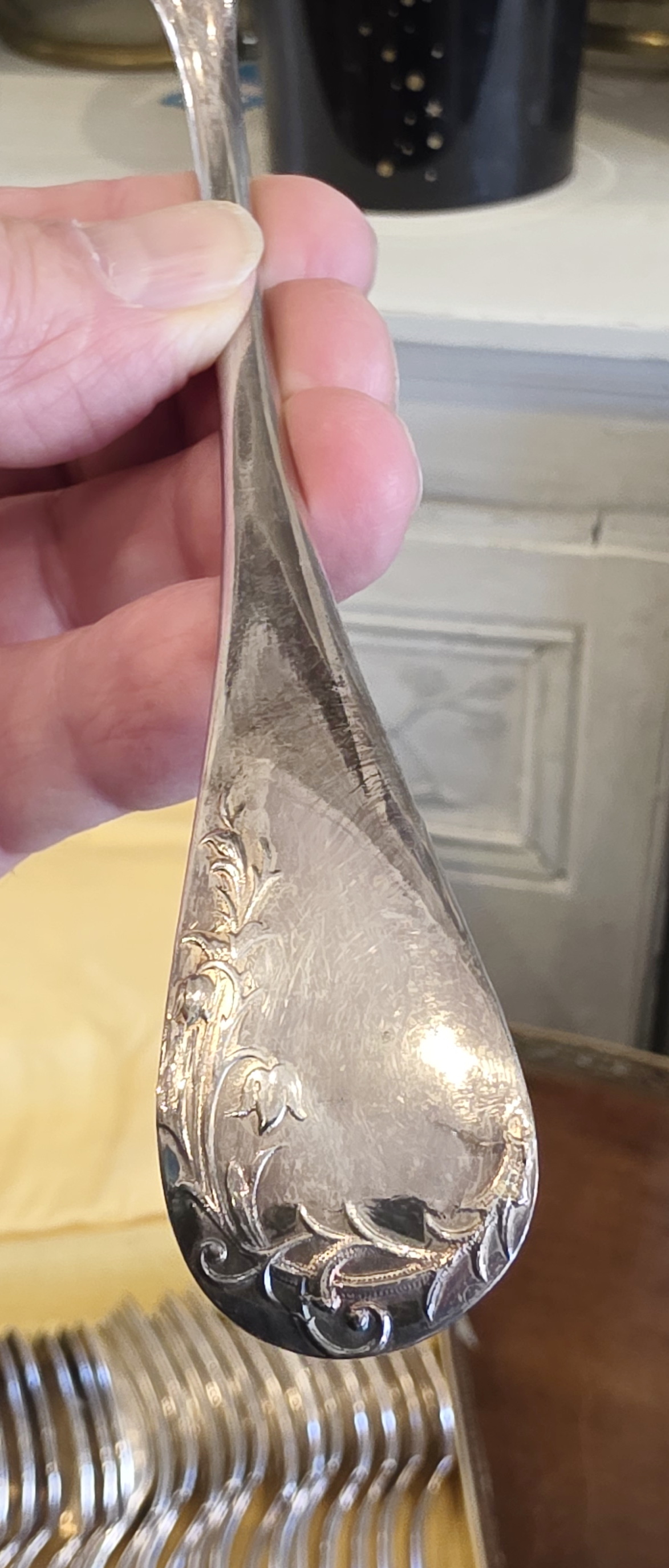 A French Silver set of Forks and Spoons A French Silver set of Forks and Spoons
